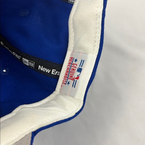 New York Mets New Era Cap Strapback Hat MLB Baseball Blue Orange - Picture 7 of 8